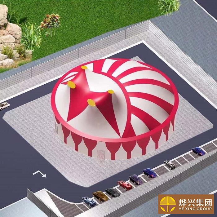 新疆喀什馬戲團膜結(jié)構(gòu)表演館 (4)