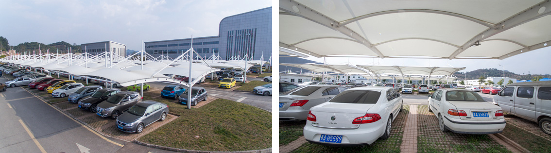 貴陽卷煙廠膜結(jié)構(gòu)車棚 貴陽卷煙廠膜結(jié)構(gòu)車棚